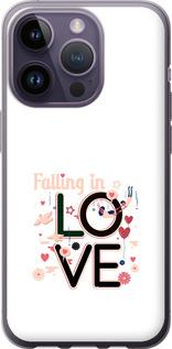 Чехол на iPhone 14 Pro falling in love