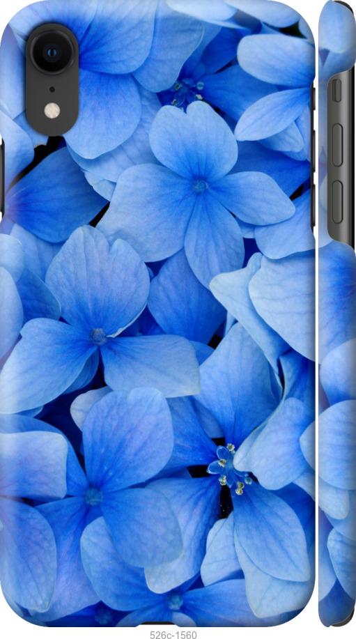 Чехол на iPhone XR Синие цветы