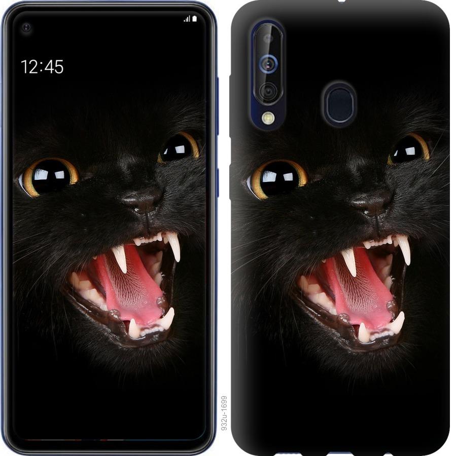 Чехол на Samsung Galaxy A60 2019 A606F Чёрная кошка