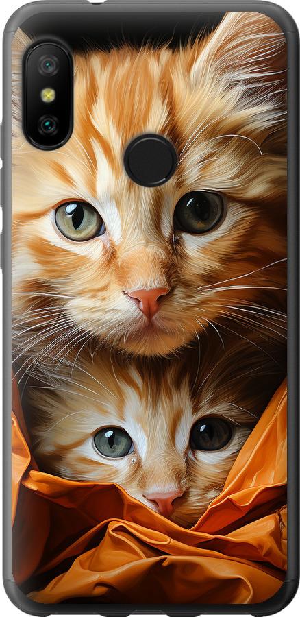 Чехол на Xiaomi Redmi 6 Pro Котики 2