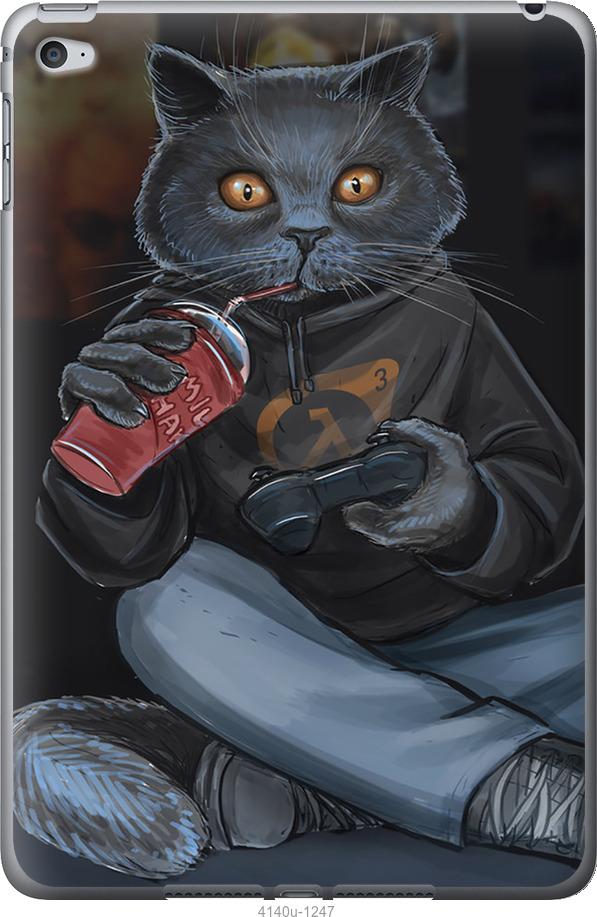 Чехол на iPad mini 4 gamer cat