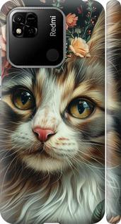 Чехол на Xiaomi Redmi 10A Cats and flowers