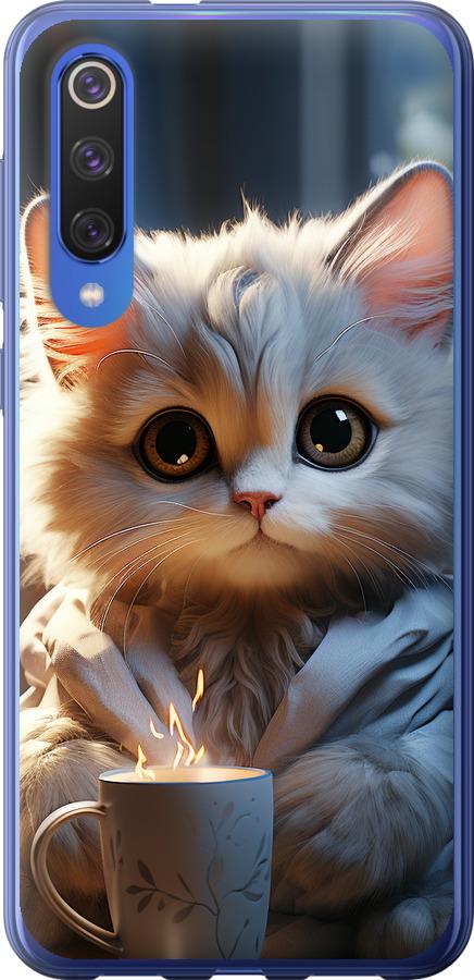 Чехол на Xiaomi Mi 9 SE White cat