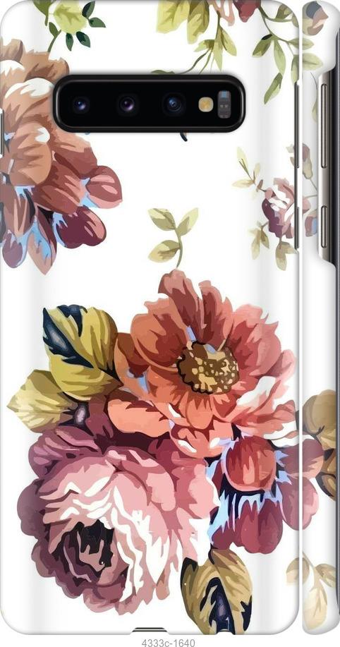 Чехол на Samsung Galaxy S10 Vintage flowers