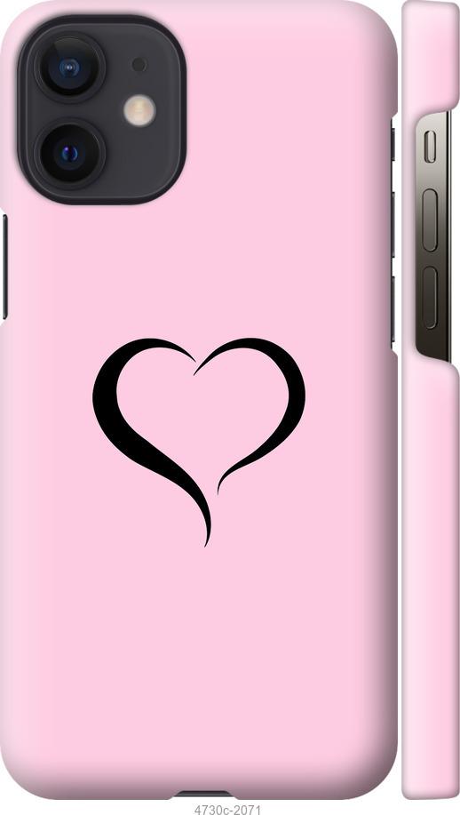 Чехол на iPhone 12 Mini Сердце 1