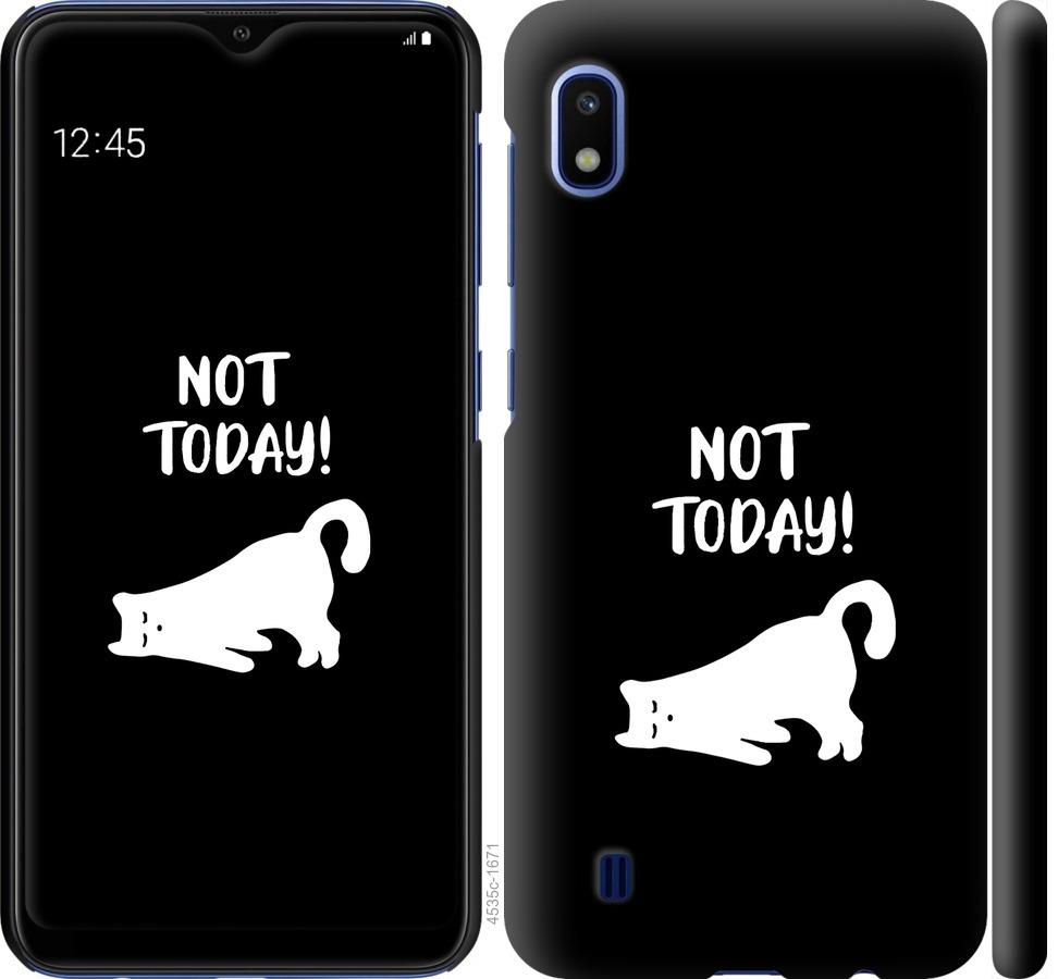 Чехол на Samsung Galaxy A10 2019 A105F Уставший кот