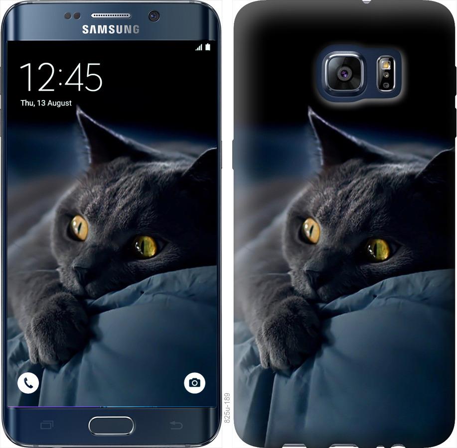 Чехол на Samsung Galaxy S6 Edge Plus G928 Дымчатый кот