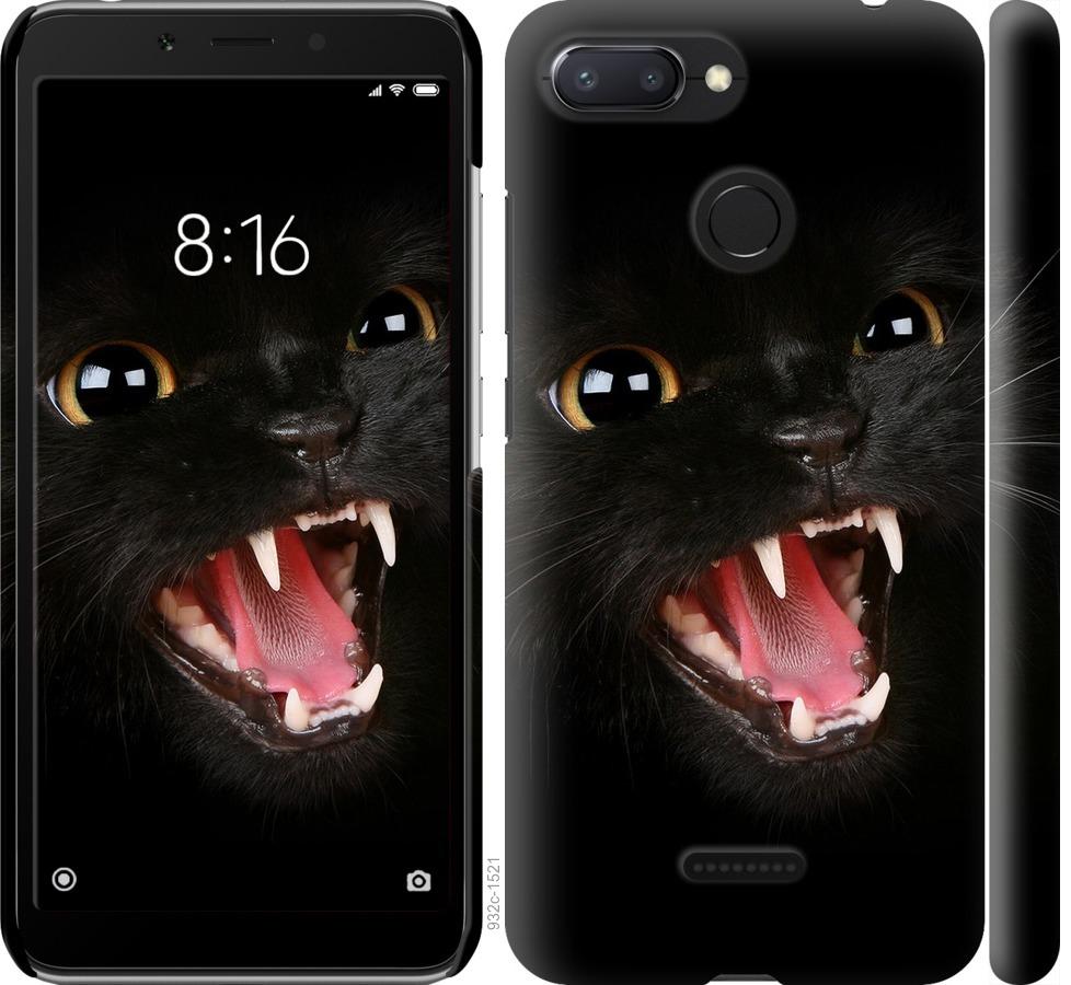 Чехол на Xiaomi Redmi 6 Чёрная кошка
