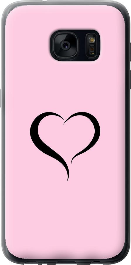 Чехол на Samsung Galaxy S7 G930F Сердце 1
