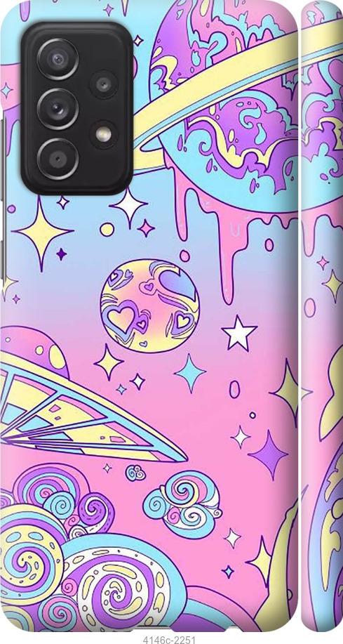 Чехол на Samsung Galaxy A52 Розовая галактика