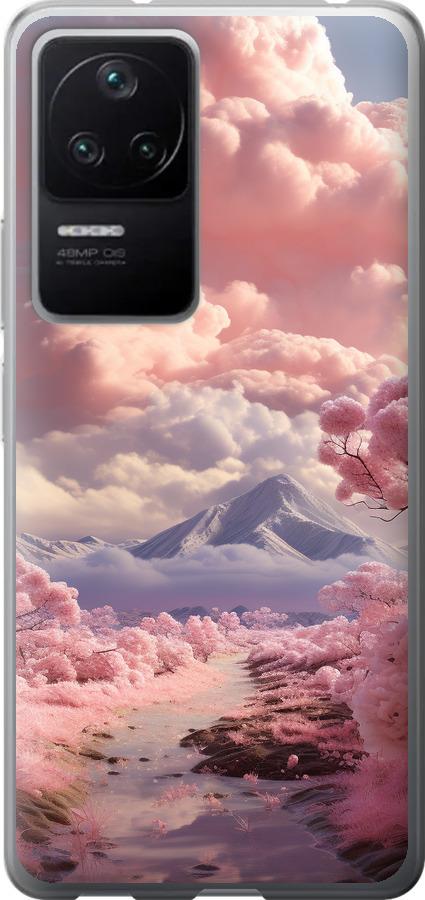 Чехол на Xiaomi Redmi K40S Розовые облака