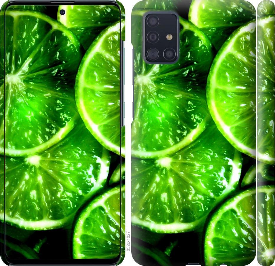 Чехол на Samsung Galaxy S20 Plus Зелёные дольки лимона