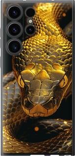 Чехол на Samsung Galaxy S23 Ultra Golden snake