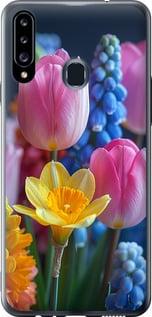 Чехол на Samsung Galaxy A20s A207F Весенние цветы