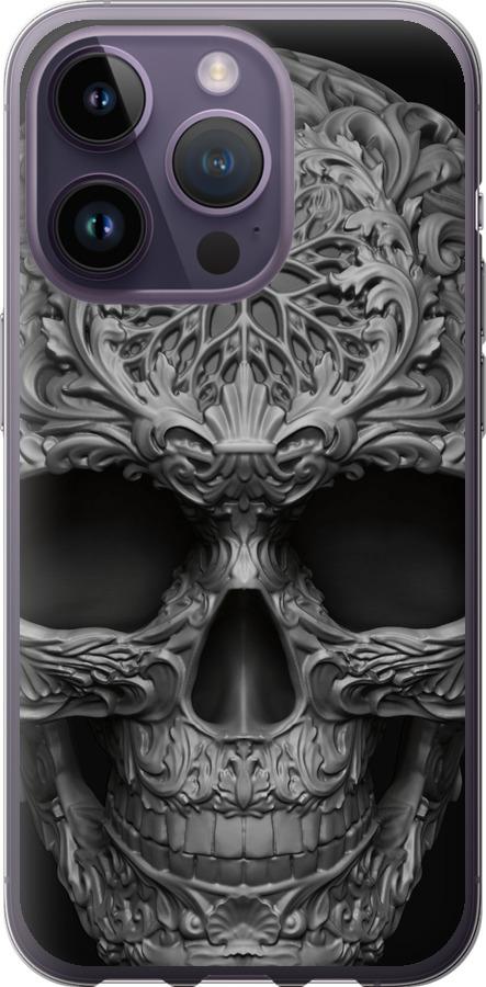 Чехол на iPhone 14 Pro skull-ornament