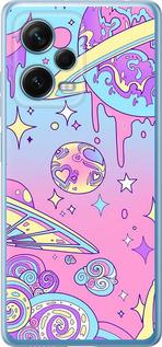 Чехол на Xiaomi Redmi Note 12 Pro+ 5G Розовая галактика