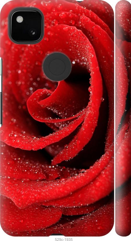 Чехол на Google Pixel 4A Красная роза