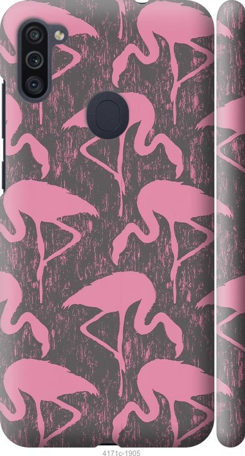 Чехол на Samsung Galaxy M11 M115F Vintage-Flamingos