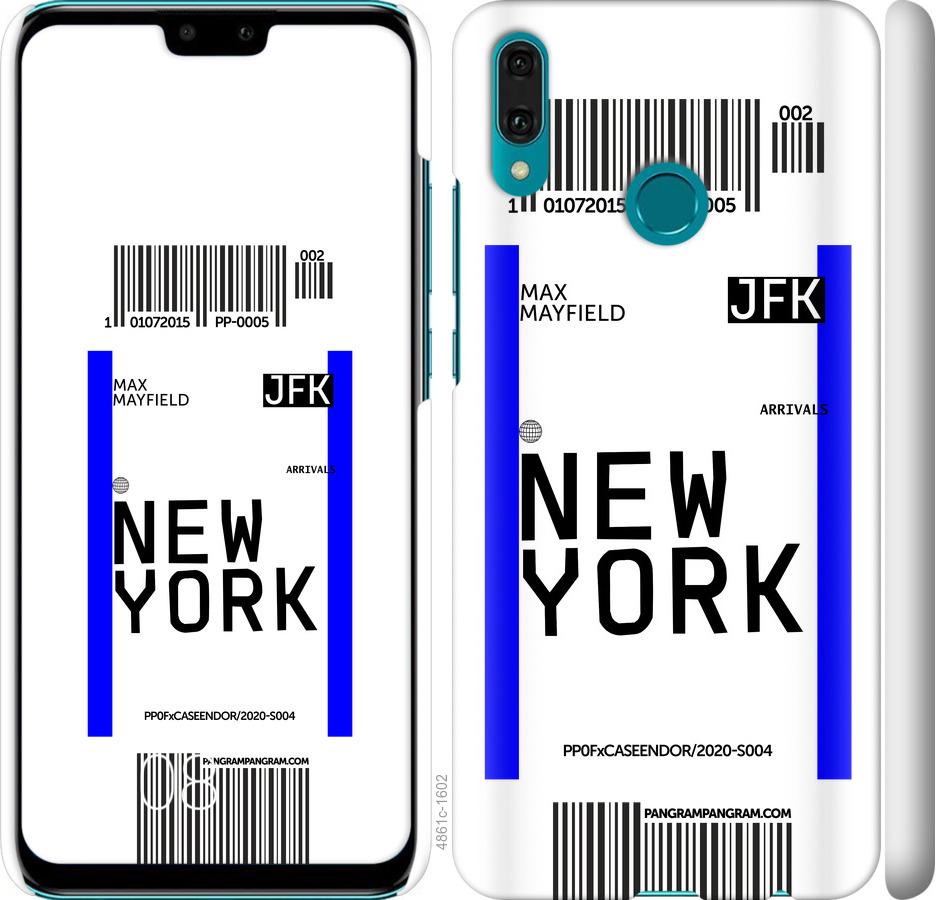 Чехол на Huawei Y9 2019 New York