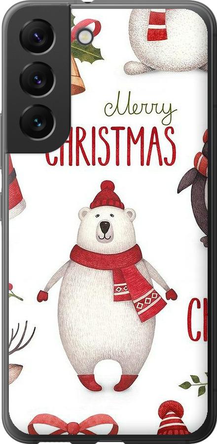 Чехол на Samsung Galaxy S22 Merry Christmas