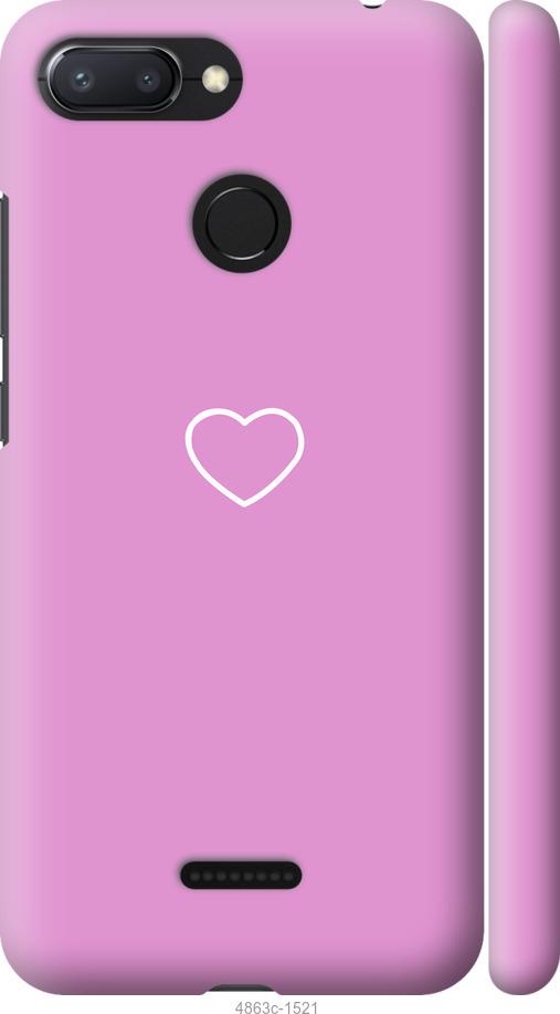 Чехол на Xiaomi Redmi 6 Сердце 2
