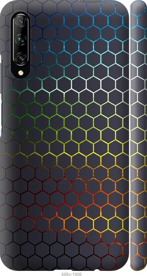 Чехол на Huawei P Smart Pro Переливающиеся соты