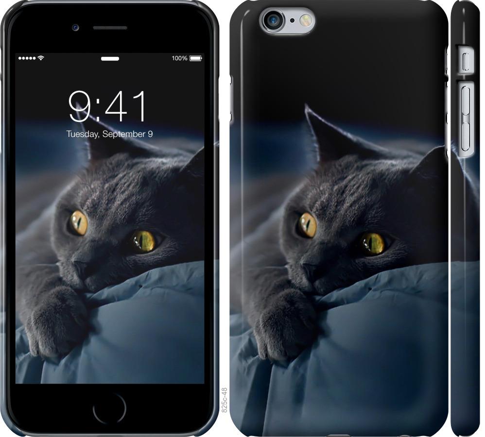 Чехол на iPhone 6 Plus Дымчатый кот