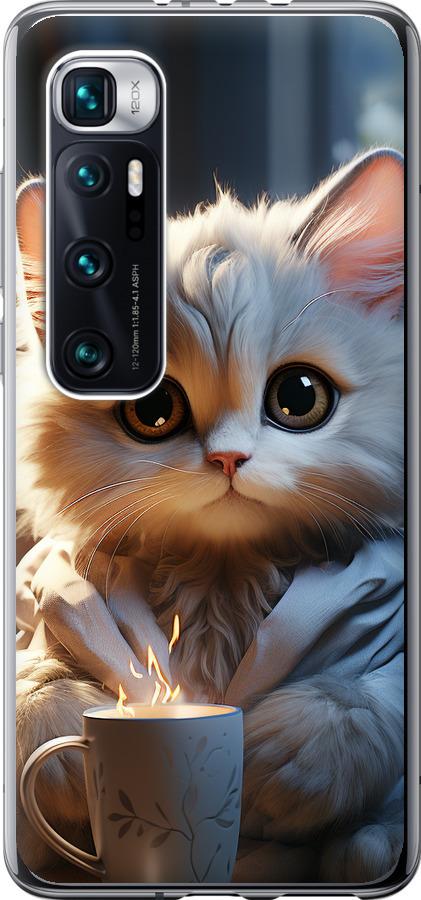 Чехол на Xiaomi Mi 10 Ultra White cat