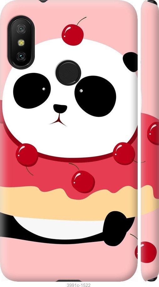 Чехол на Xiaomi Redmi 6 Pro Панда с пончиком