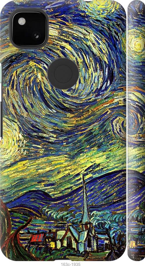 Чехол на Google Pixel 4A Винсент Ван Гог. Звёздная ночь
