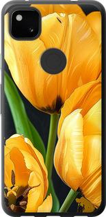 Чехол на Google Pixel 4A Желтые тюльпаны