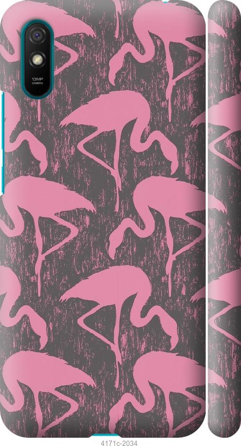 Чехол на Xiaomi Redmi 9A Vintage-Flamingos