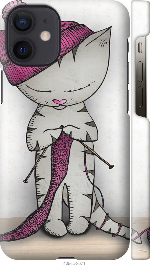 Чехол на iPhone 12 Mini Кошка рукодельница