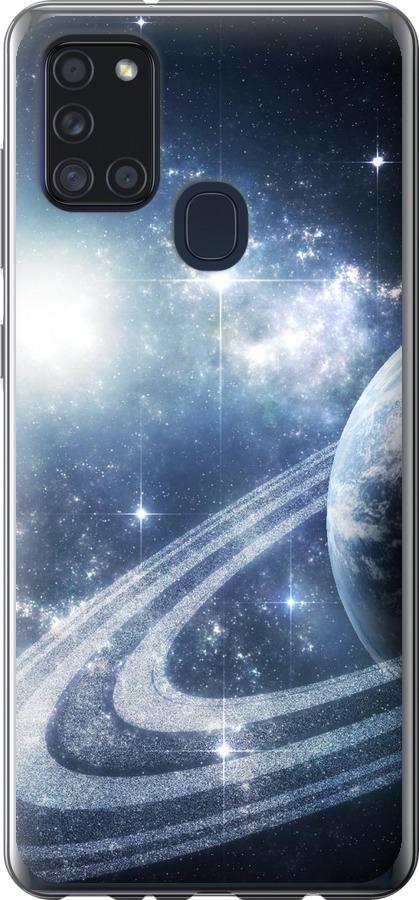 Чехол на Samsung Galaxy A21s A217F Кольца Сатурна