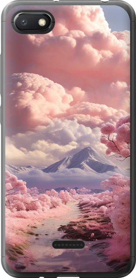 Чехол на Xiaomi Redmi 6A Розовые облака