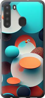 Чехол на Samsung Galaxy A21 Горошек абстракция