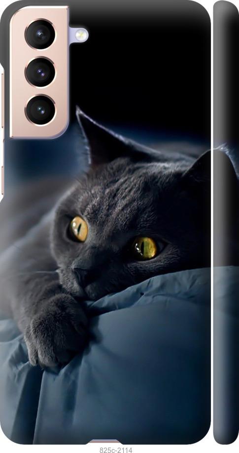 Чехол на Samsung Galaxy S21 Дымчатый кот
