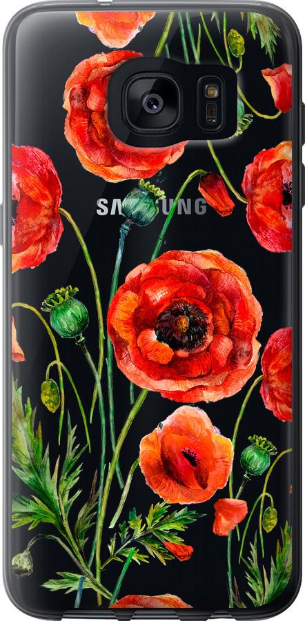Чехол на Samsung Galaxy S7 Edge G935F Нарисованные маки
