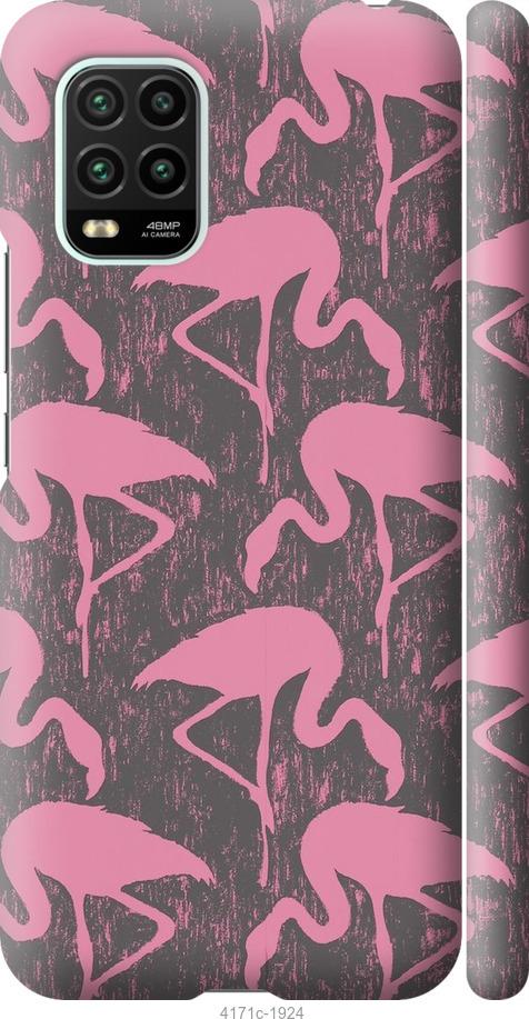 Чехол на Xiaomi Mi 10 Lite Vintage-Flamingos