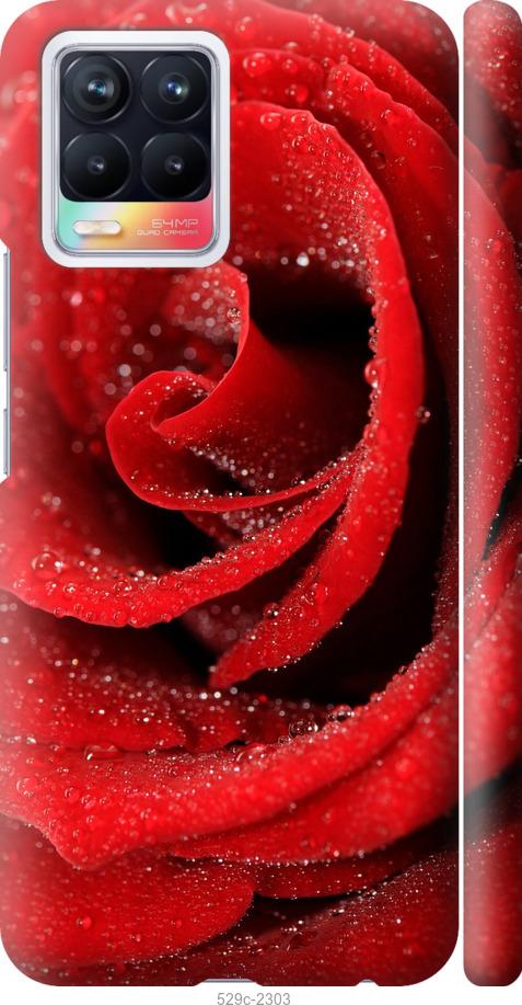 Чехол на Realme 8 Красная роза
