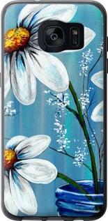 Чехол на Samsung Galaxy S7 Edge G935F Красивые арт-ромашки