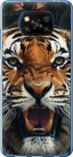 Чехол на Xiaomi Poco X3 Тигровое величие