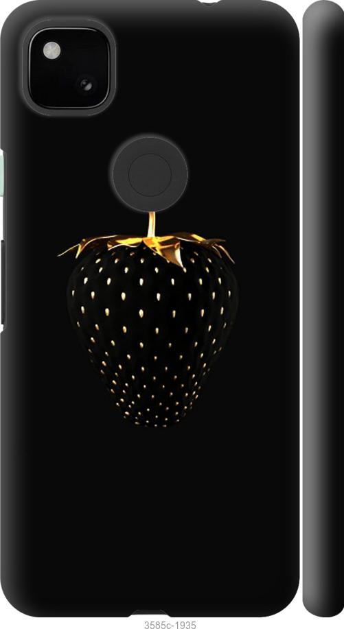 Чехол на Google Pixel 4A Черная клубника