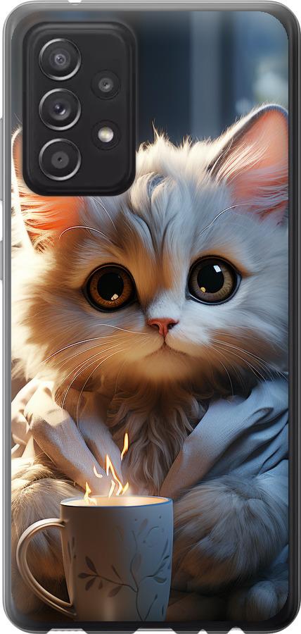 Чехол на Samsung Galaxy A52 White cat