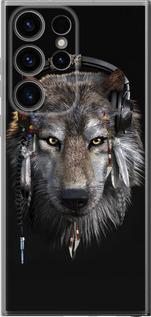 Чехол на Samsung Galaxy S24 Ultra Волк-меломан