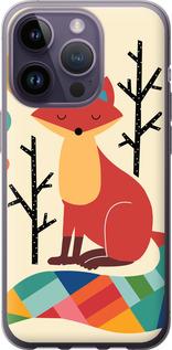 Чехол на iPhone 14 Pro Rainbow fox