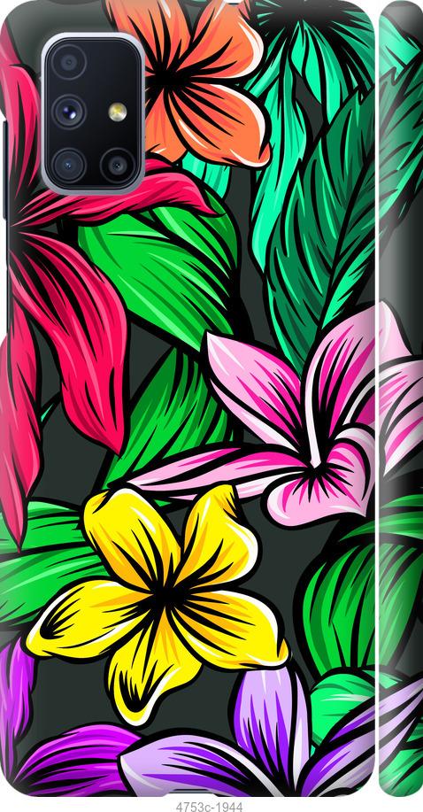 Чехол на Samsung Galaxy M51 M515F Тропические цветы 1