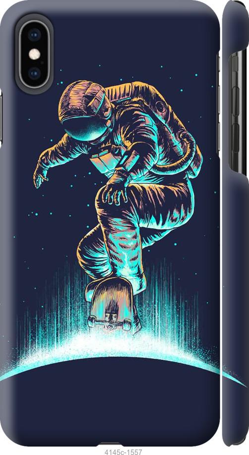 Чехол на iPhone XS Max Космонавт на скейтборде