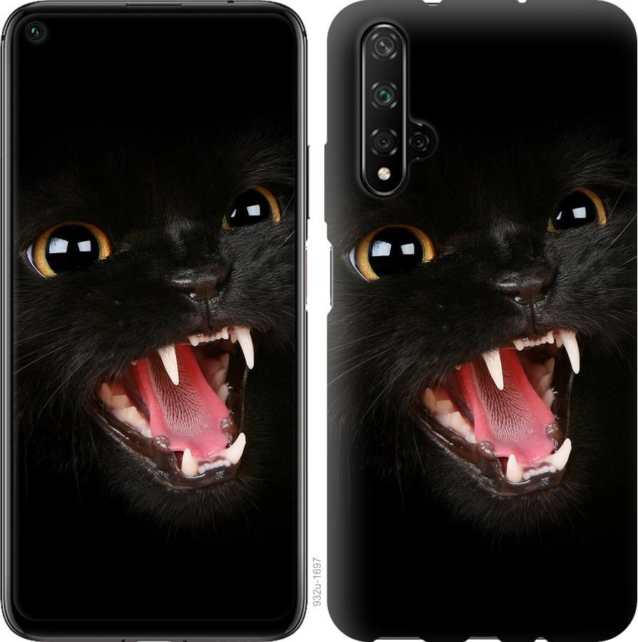 Чехол на Realme X50 Чёрная кошка