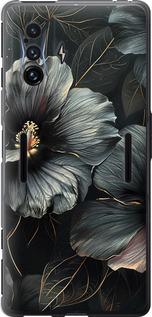 Чехол на Xiaomi Poco F4 GT Черные цветы